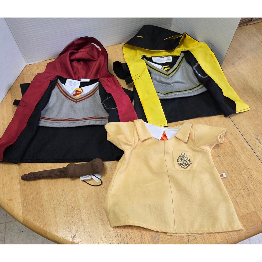 Build A Bear Clothing Lot Harry Potter Outfits Gryffindor Hufflepuff Herbology